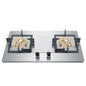 2025 419D 7.0KW Stainless Steel Double-head Fierce Stove /Household  Embedded Dual-Purpose Natural Liquefied Gas Stove