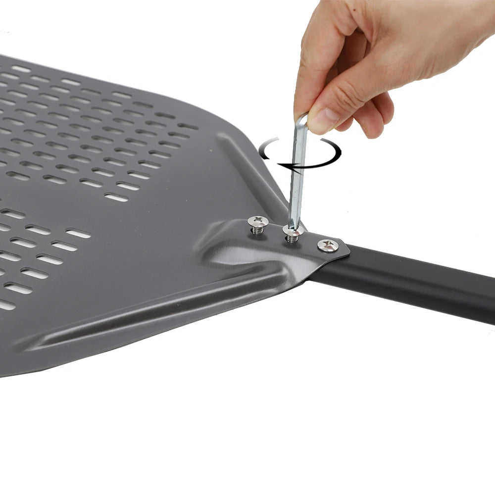 6&12 13 14  Inch Aluminum Pizza Peel Bread Paddle Pizza Oven Turning Peel Hard  Anodized Pizza  Baking Kitchen Tool Spatula