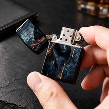Cyber Virtual Figure Art Print Lighter, Trendy Sci-Fi Vibe Portable Daily Gear, Fits Commute Travel Gatherings All Scenarios, Stylish Unique Practical Carry Item, Ideal Exquisite Gift For Mates Family On Various Occasions A H