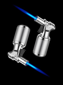 Butane Torch Gas Lighter Windproof Metal Inflatale Smoking Accessories and Outdoor Cigar Ignition Tool High Flame Flamethrower