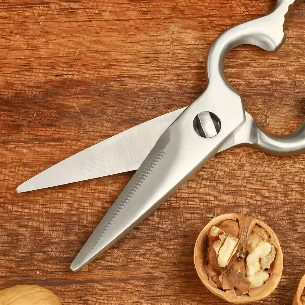 Chicken Bone Kitchen Scissors Kitchen Duck Fish Stainless Steel Cooking Scissors BBQ Scissors Food Scissors Scissors Tools