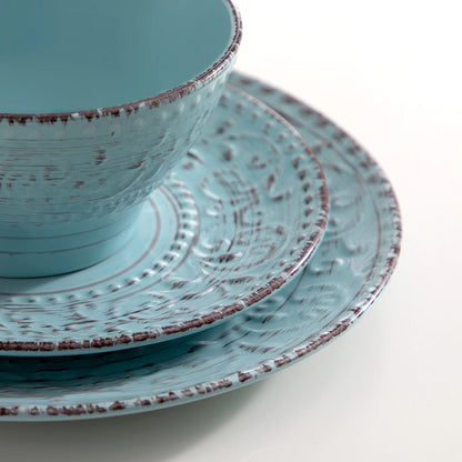 vancasso 16/32 Ceremic Plates Dinner Set Stoneware Tableware Set with 4PCS Dinner Plate/Dessert Plate/Bowl/Mug for 4 Person