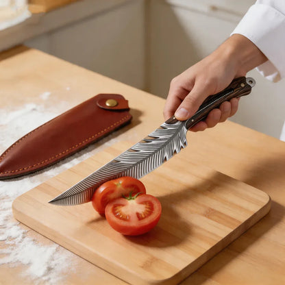 Stainless steel forged cooking knife, chef's knife, Longquan Xiaketang kitchen knife, feather bone cutting knife