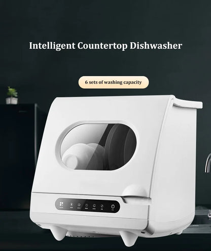 Customizable Smart Built-in Mini Dishwasher Fully Automatic 4 Sets Capacity Class Energy Efficient Easy Install for Household