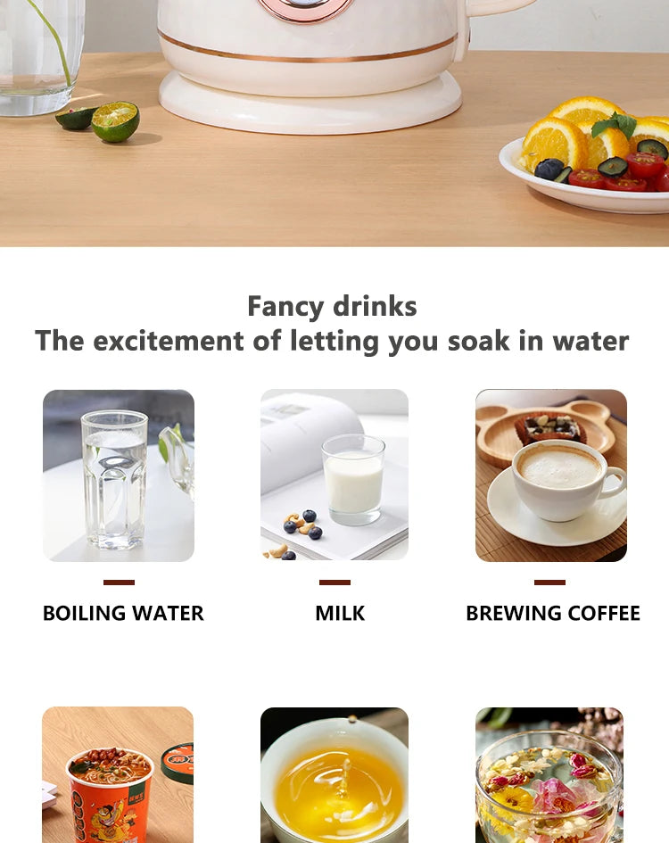 GELAIBO electric kettle mechanical thermometer shows the temperature, high-quality temperature control, European-style fashion s