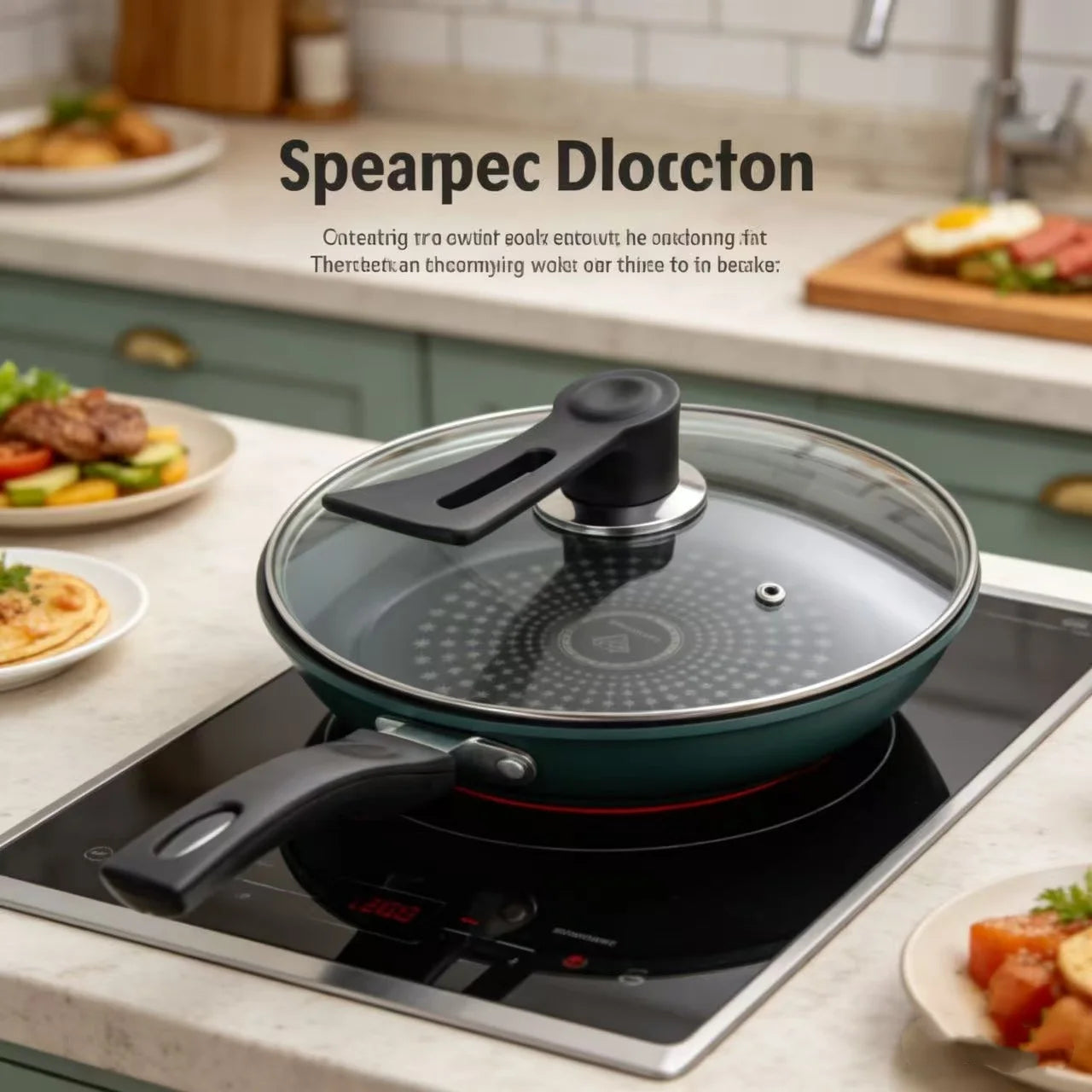 Crystal diamond upgrade non-stick frying pan frying pan supplementary food fried eggs lampblack gas stove induction cooker unive