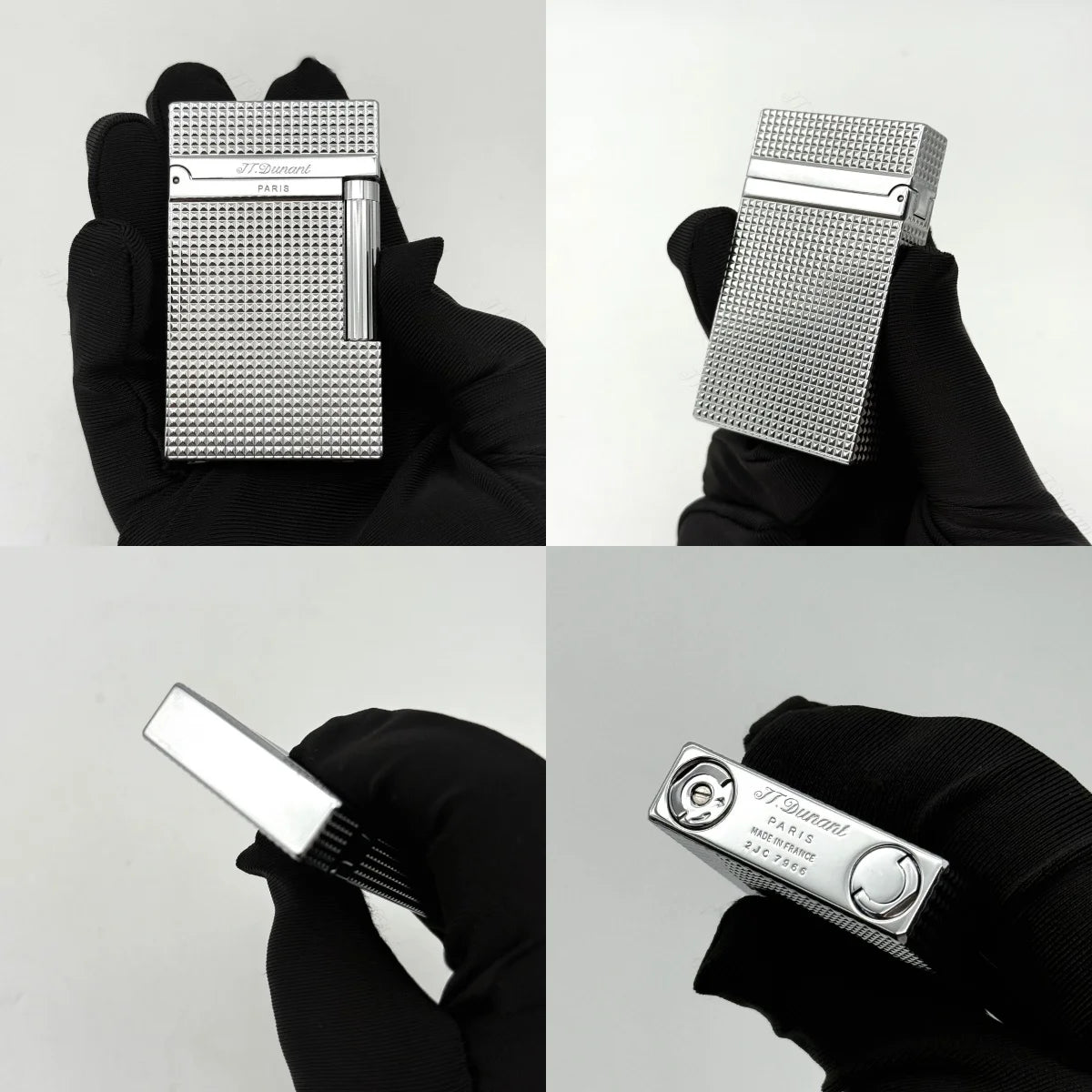 JT.Dunant Lighter Ding Sound Brass Metal Refillable Butane Cigar Cigarette Lighters Fuel Men Smoking Accessory