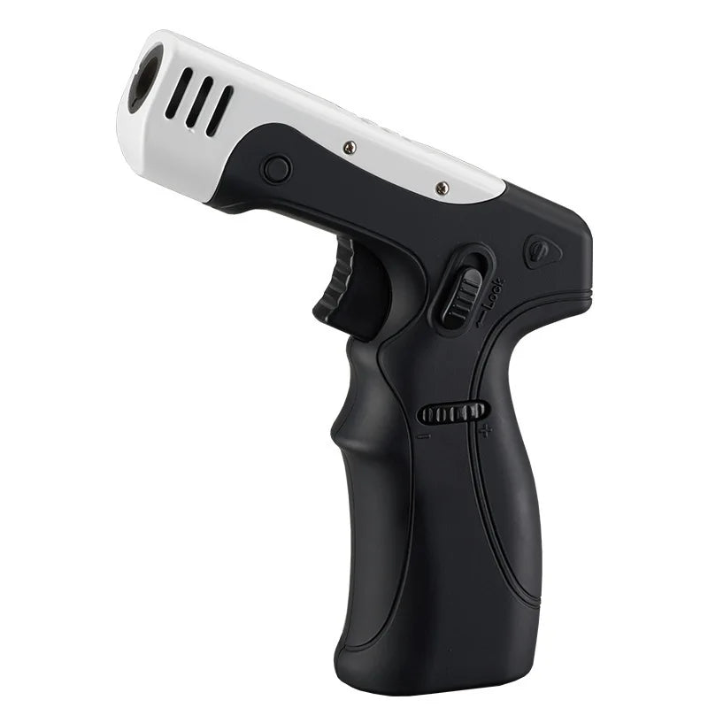 1300° High Temperature Spray Gun Butane Gas Turbine Torch Lighter Safety Lock Fire Switch Outdoor Kitchen Cigar Lighters Smoking