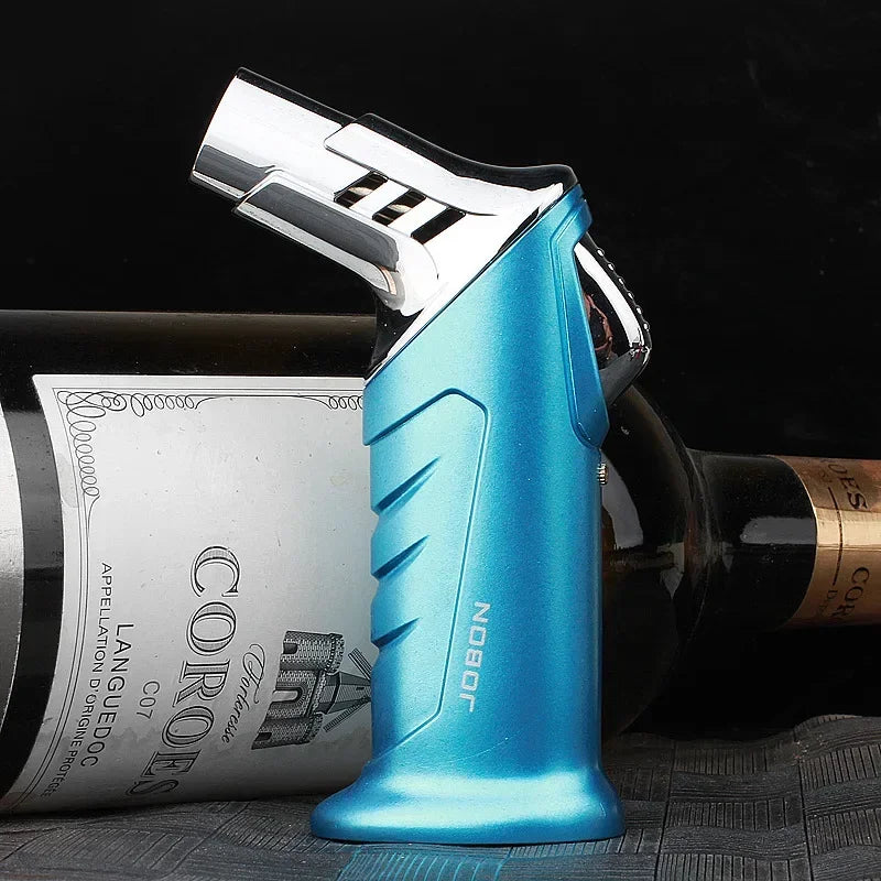 JOBON-Portable Cigar Lighter, Blue Flame, Direct Injection, High-end Cocktail Smoke Lighter, Home Outdoor Airbrush Men's Gadget