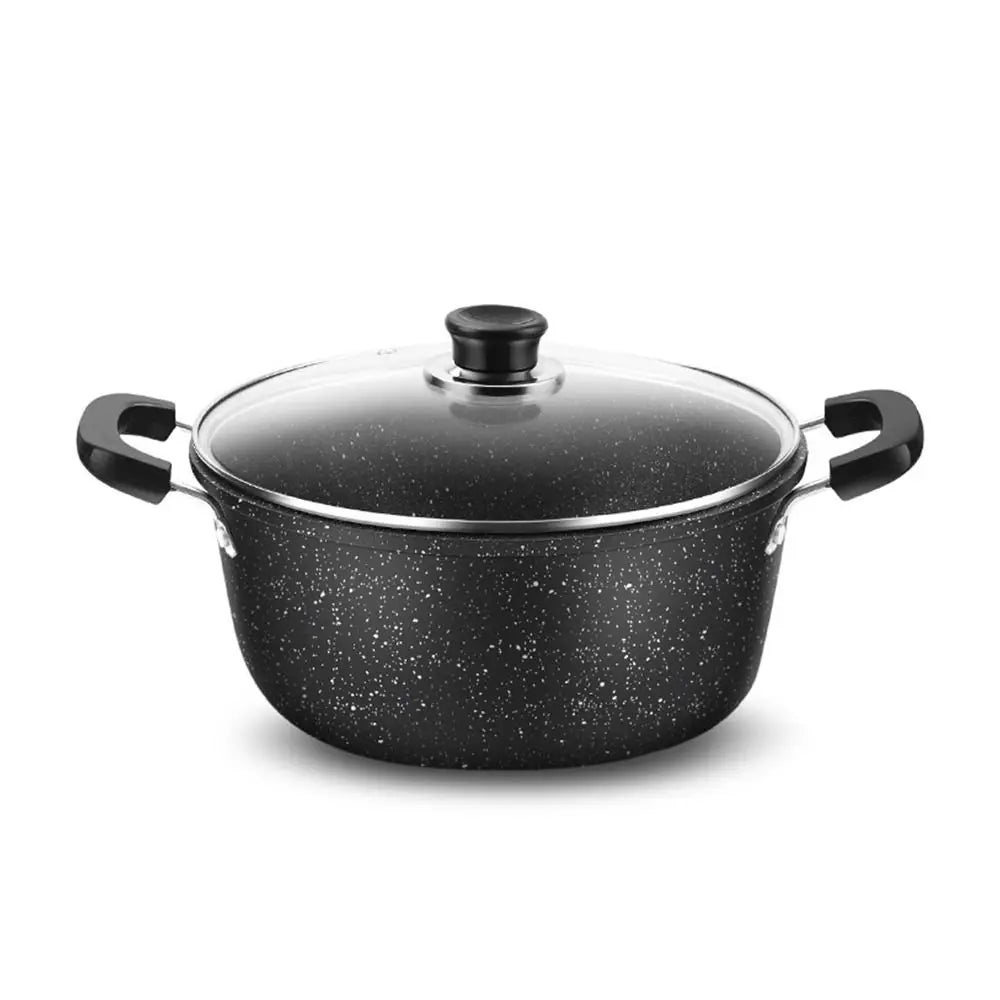 Maifan Stone Soup Pot Universal Two Ears Non-stick Kitchen Cooking with Lid Household Saucepan Stock Gas Induction Cooker