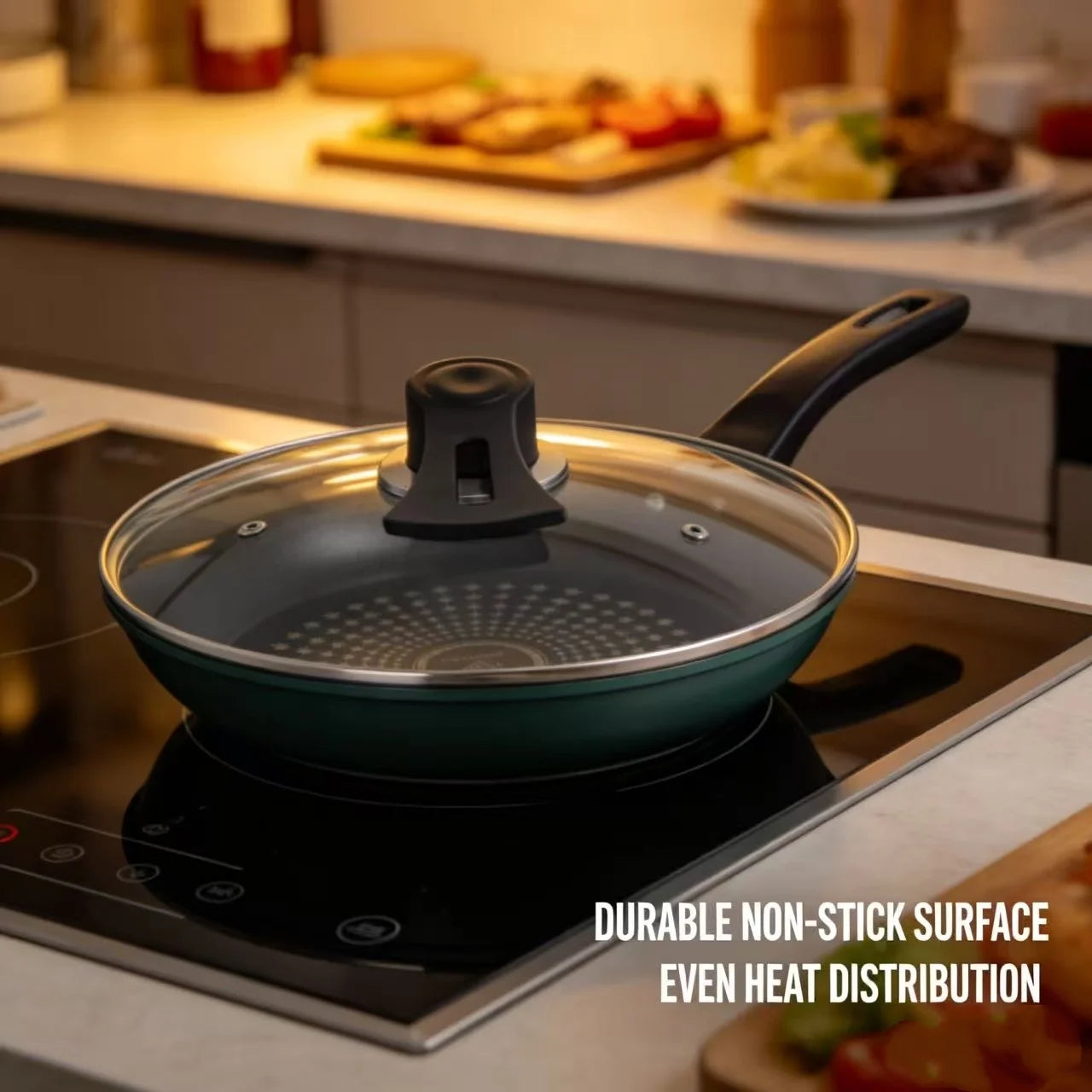 Crystal diamond upgrade non-stick frying pan frying pan supplementary food fried eggs lampblack gas stove induction cooker unive