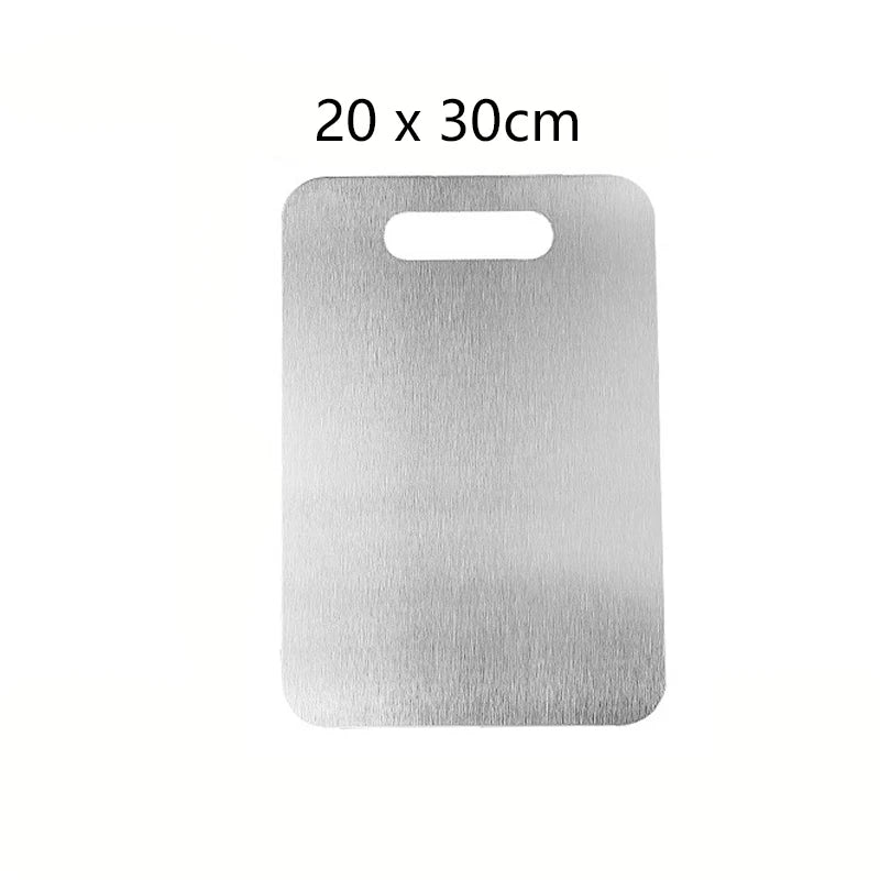 Titanium Cutting Stainless Boards for Kitchen Board 316 Steel Thickened Double Sided Food Grade Portable Fruit Meat Chopping