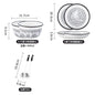 Underglaze Color, Ceramic Tableware, Gift Box Set, Dishes, Soup Bowls, Combination Package.