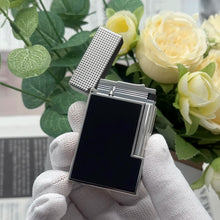 Gas Flame Lighter Metal Glossy Vs Matte Lacquer Cigar Accessories Smoking Cigarette Tools Includes Nozzle Adapter