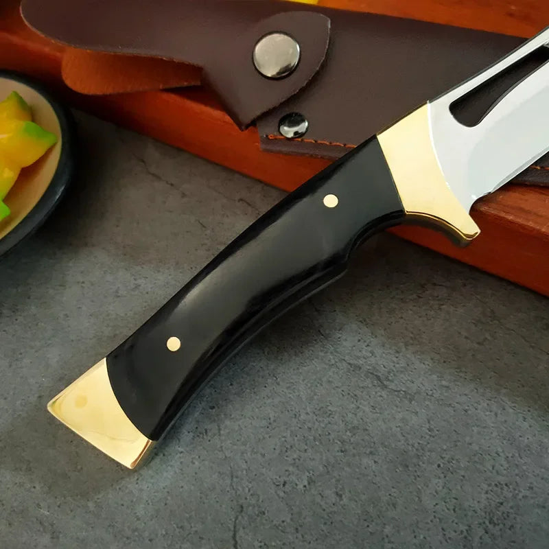 Stainless Steel Professional Butcher Knife Boning Utility Knife Kitchen Forged Handmade Knife Wooden Handle Kitchen Accessories