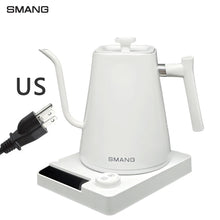 SMANG 1200W Gooseneck Electric Kettle 1L Temperature Control Coffee Kettle Pour Over Coffee Kettle Rapid Heating Kettle