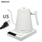 SMANG 1200W Gooseneck Electric Kettle 1L Temperature Control Coffee Kettle Pour Over Coffee Kettle Rapid Heating Kettle