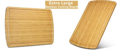 30 x 20 Extra Large Cutting Board, Bamboo Stove Top Cover, Over the Sink Cutting Board with Juice Groove, Heavy Duty Charcuterie Board for Kitchen