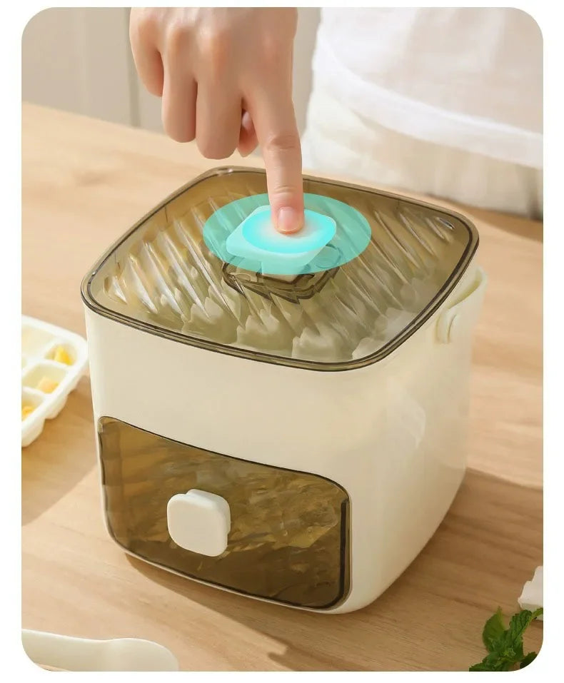 48 Grid Ice Cube Mold Reusable Refrigerator Ice Maker One-touch Easy Release Homemade Ice Cube Tray Mold Home Ice Making Tool