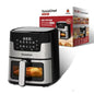 Air Fryer 10-in-1, 5.3QT Compact Oil Free Cooker with Visible Window, Healthy Cooking, Digital Control for Family, Mothers Day