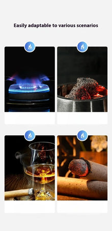 2025 Adjustable Bent Hose Butane Lighter, Windproof Rotary Nozzle, Suitable for Kitchen/barbecue/candle, Inflatable Gas Igniter
