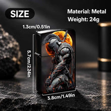 Spartan Themed Creative Lighter, Full Scenario Application For Daily Commute, Outdoor Trips, Casual Gatherings And More, Striking Dark Aesthetic, Premium Tactile Feeling, Ideal Choice For Personal Use And Gifting, Stylish Pra