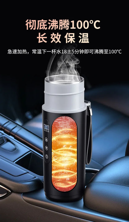 Durable Car Boiling Cup  12v24v Universal Usb Thermal Insulation Integrated Size Truck Heating Boiling Cup