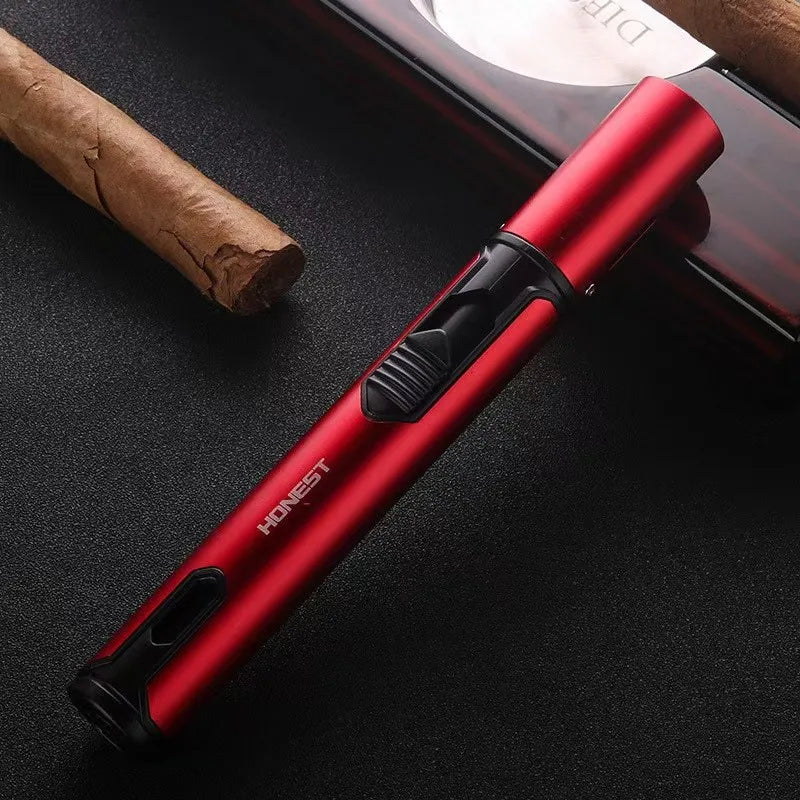 New HONEST Turbo Jet Blue Flame Lighter Spray Gun Kitchen Cooking Smoking Accessories Windproof BBQ Welding Cigarette Lighter