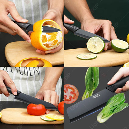 WXCOO Kitchen Knife Chef Meat Cleaver Boning Household Chopper Knife with Cover Stainless Steel Fruit Knife Vegetable Slicing