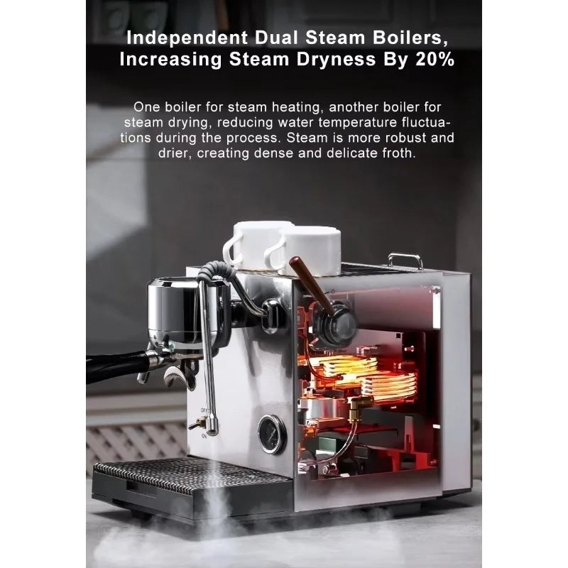 STLF High-quality hot-selling semi-automatic espresso machines, Italian pump coffee machines, home and commercial espresso