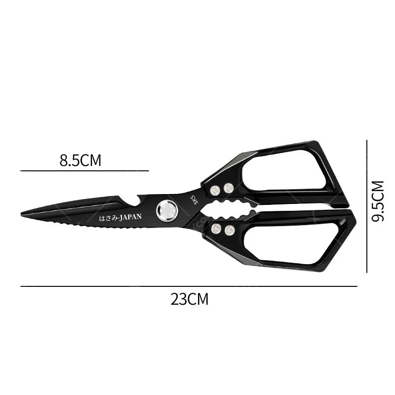 WXCOO Japanese Household Kitchen Scissors SK5 Stainless Steel Multi-Purpose Shears Specialized Heavy-Duty Chicken Bone Scissor