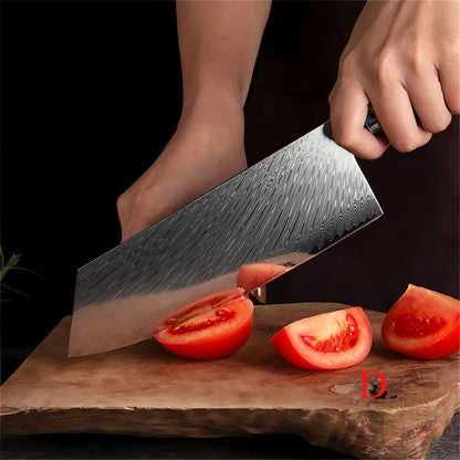 1PC,Japanese 67 Layer Damascus Steel Kitchen Knives Meat Utility Knife Kitchen Cleaver knife Cooking knife Home Kitchen stuff