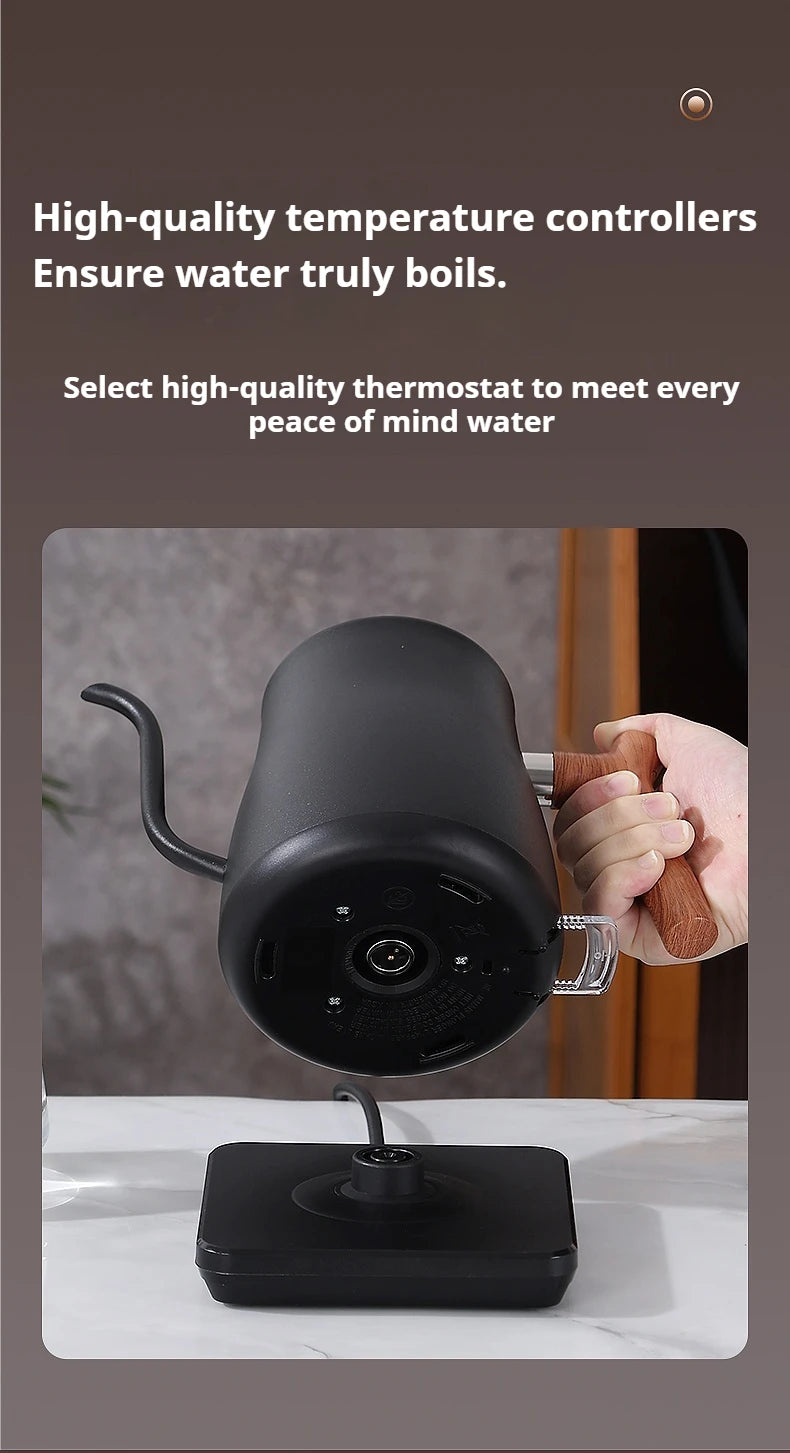 V60 1000W Fast Electric Kettle, 1L Capacity, 304 Stainless Steel, One-Touch Boil & Dry Burn Protection