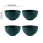 4/16Pcs Grey Straw Cutlery Set Dishes Bowls Disk Water Cup Tableware Plastic Unbreakable Polypropylene Kitchen Dinnerware