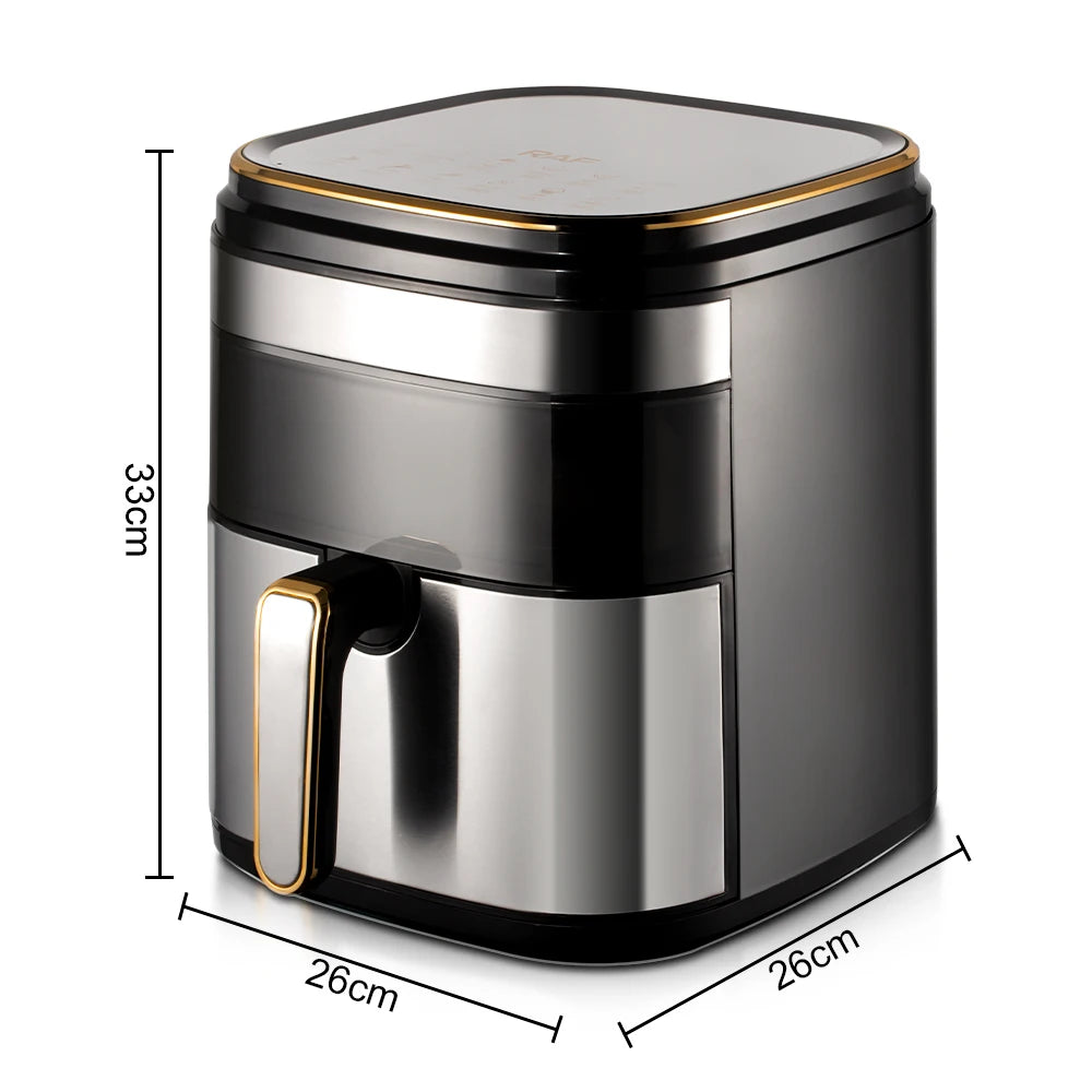 Hot Sale 7L Visible Window Fryer Without Oil Digital Electric Air Fryer with Skewers