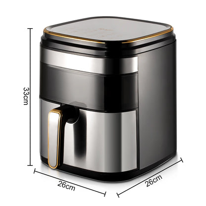 Hot Sale 7L Visible Window Fryer Without Oil Digital Electric Air Fryer with Skewers