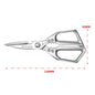 Kitchen Scissors Stainless Steel strong chicken bone scissors Multifunctional fish killing dedicated household food scissors SK5