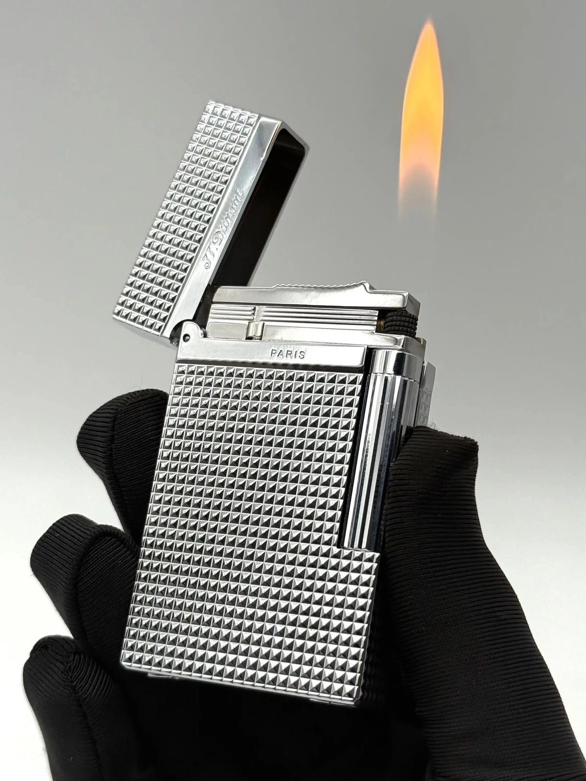 JT.Dunant Lighter Ding Sound Brass Metal Refillable Butane Cigar Cigarette Lighters Fuel Men Smoking Accessory
