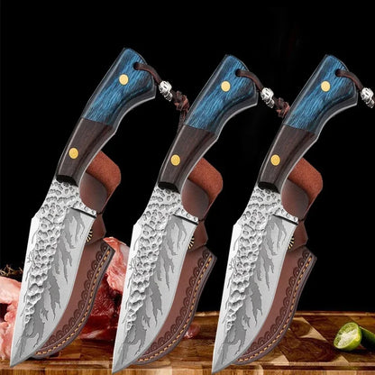 WXCOO Kitchen Knife Durable Meat Cutting Stainless Steel Utility Barbecue Forged Boning Knife Fruit Slicing Cooking Tools