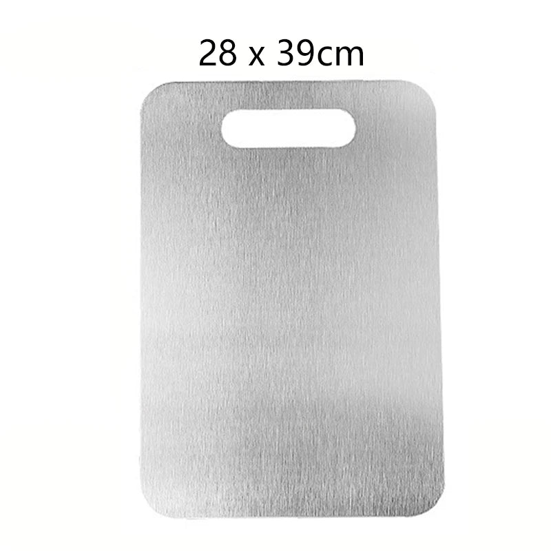 Titanium Cutting Stainless Boards for Kitchen Board 316 Steel Thickened Double Sided Food Grade Portable Fruit Meat Chopping