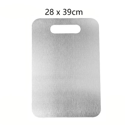 Titanium Cutting Stainless Boards for Kitchen Board 316 Steel Thickened Double Sided Food Grade Portable Fruit Meat Chopping
