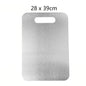 Titanium Cutting Stainless Boards for Kitchen Board 316 Steel Thickened Double Sided Food Grade Portable Fruit Meat Chopping