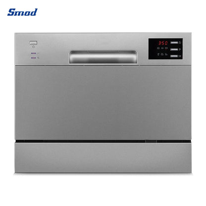 6 Place Settings Dishwashing Mini Portable Countertop Dish Washers Dishwasher Machine