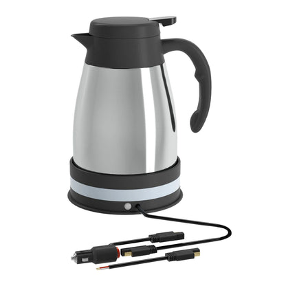 Car Electric Kettle DC 24V Auto Shut Off Automotive Accessories with Cigarette Lighter Heating Kettle for Outdoor Camping