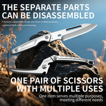 1 Pack Premium Heavy-Duty Multi-Function Kitchen Scissors - Ultra-Sharp 304 Stainless Steel Blades, Forged Construction, Right-H