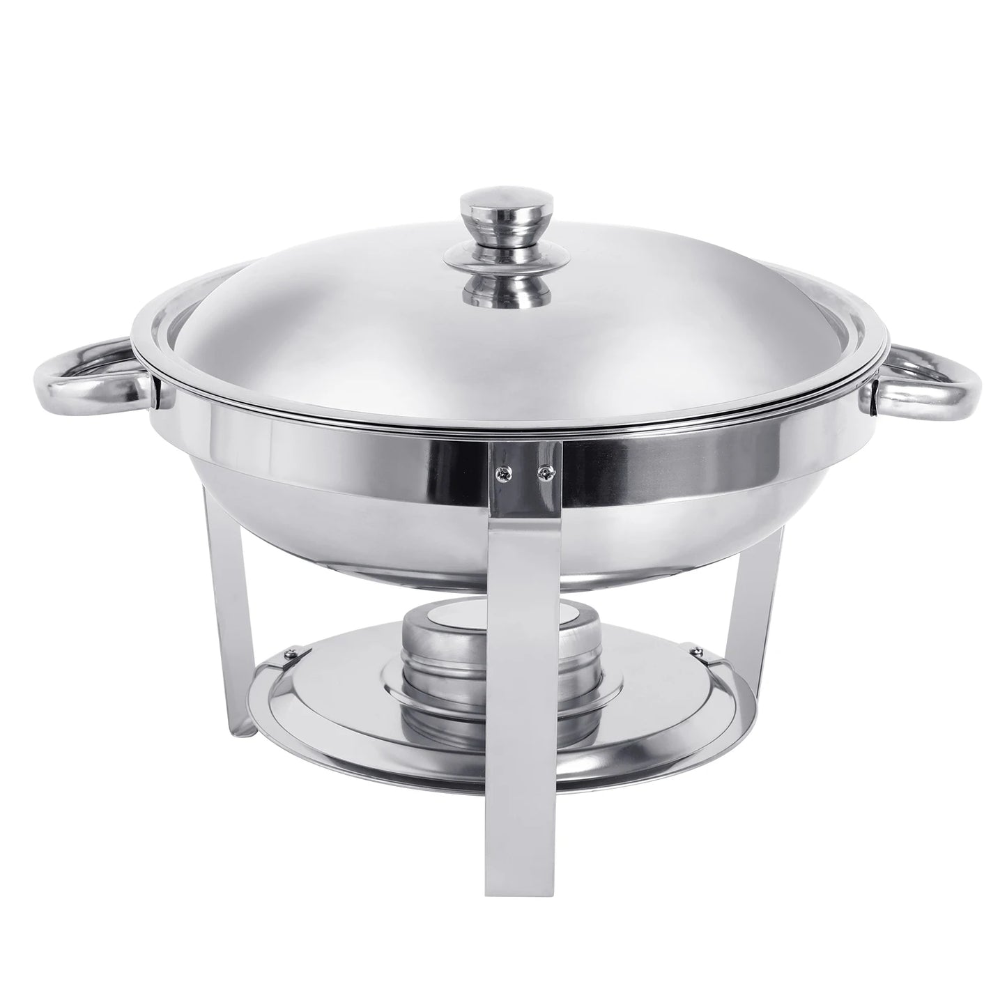 1/2/4 Pack Stainless Steel Chafing Dish Buffet Set 5L Round Chafers Buffet Food Warmers BBQ Party 316 For Parties Events Wedding