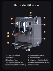 CAFOVO G3148E Commercial Espresso Machine Dual Boiler Rotary Pump TFT Pressure Profiling 9Bar PID Coffee Machine Café Barista