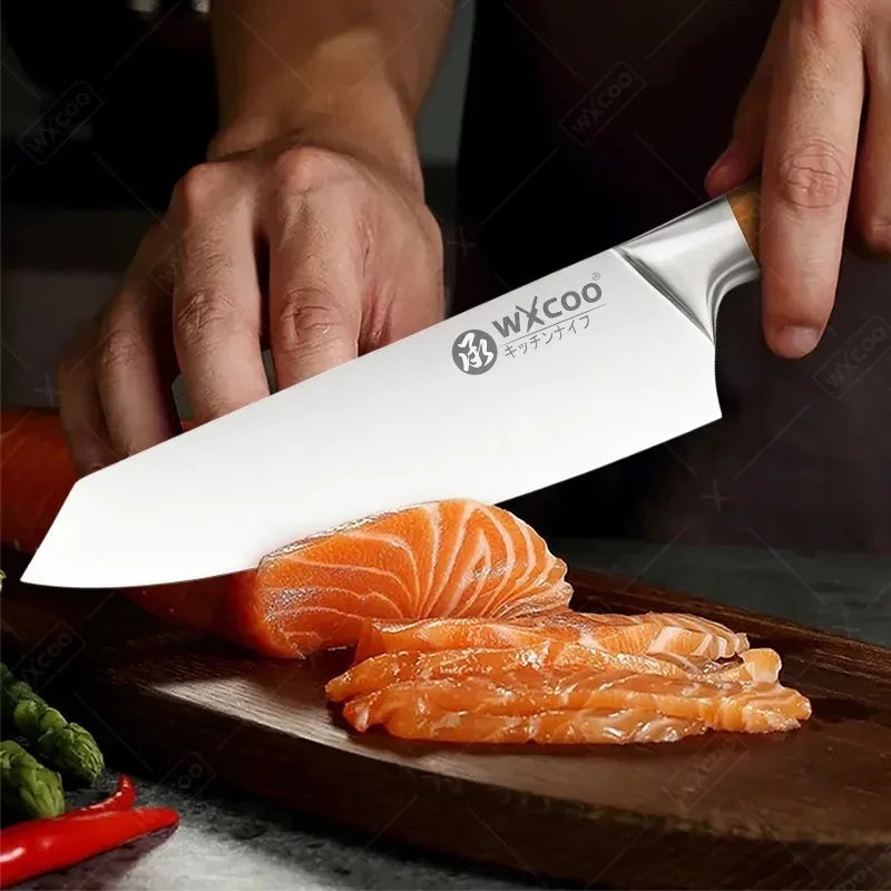 Professional Kitchen Knife for Fruit Peeler Meat Cleaver Chopping Knife Stainless Steel Chef Knife for Cut Meat Removing Bones