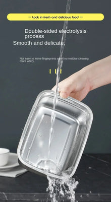 Stainless Steel Camping Lunch Box – Leak-Proof, Freezer & Microwave Safe Bento Container