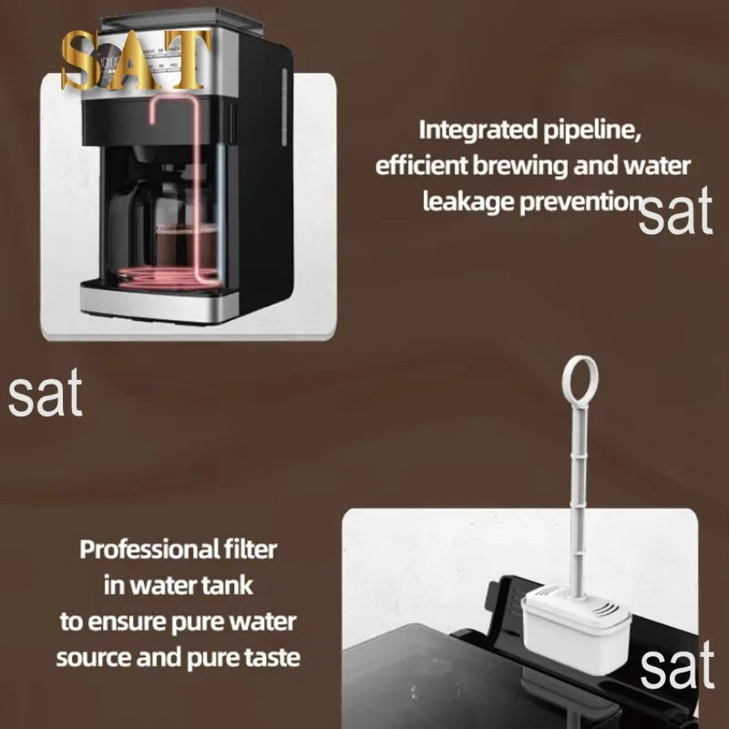 oo-1.5L Programmable Auto Smart Electric Drip Espresso Coffee Maker Machine